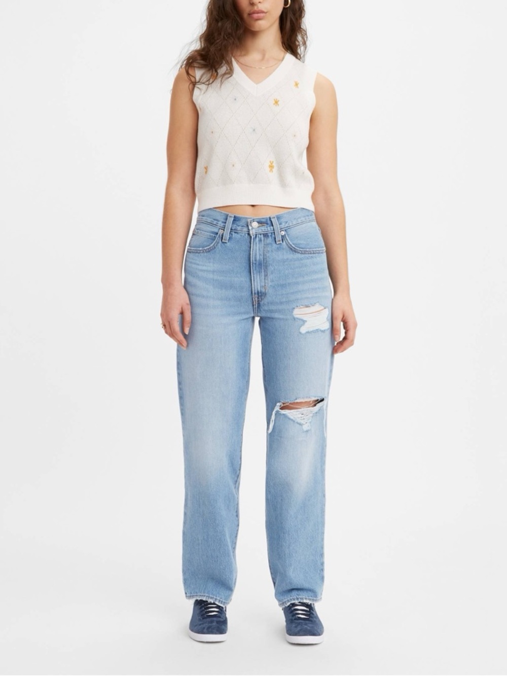 LEVIS 100% Cotton 94’ Baggy Distressed Jeans
